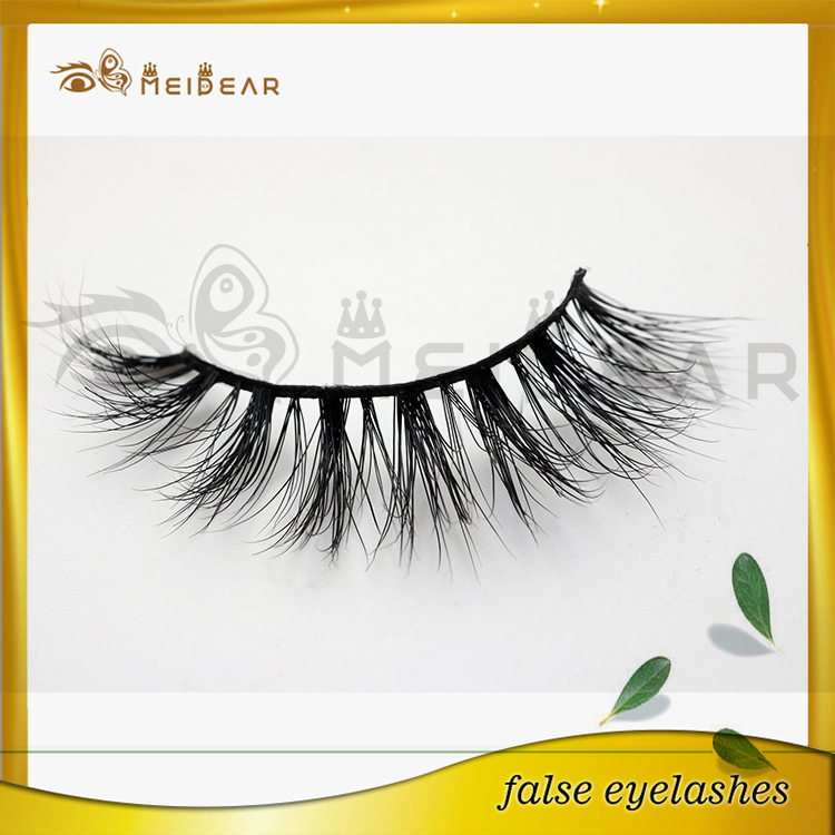 Private label natural looking mink lashes 3d  better curl